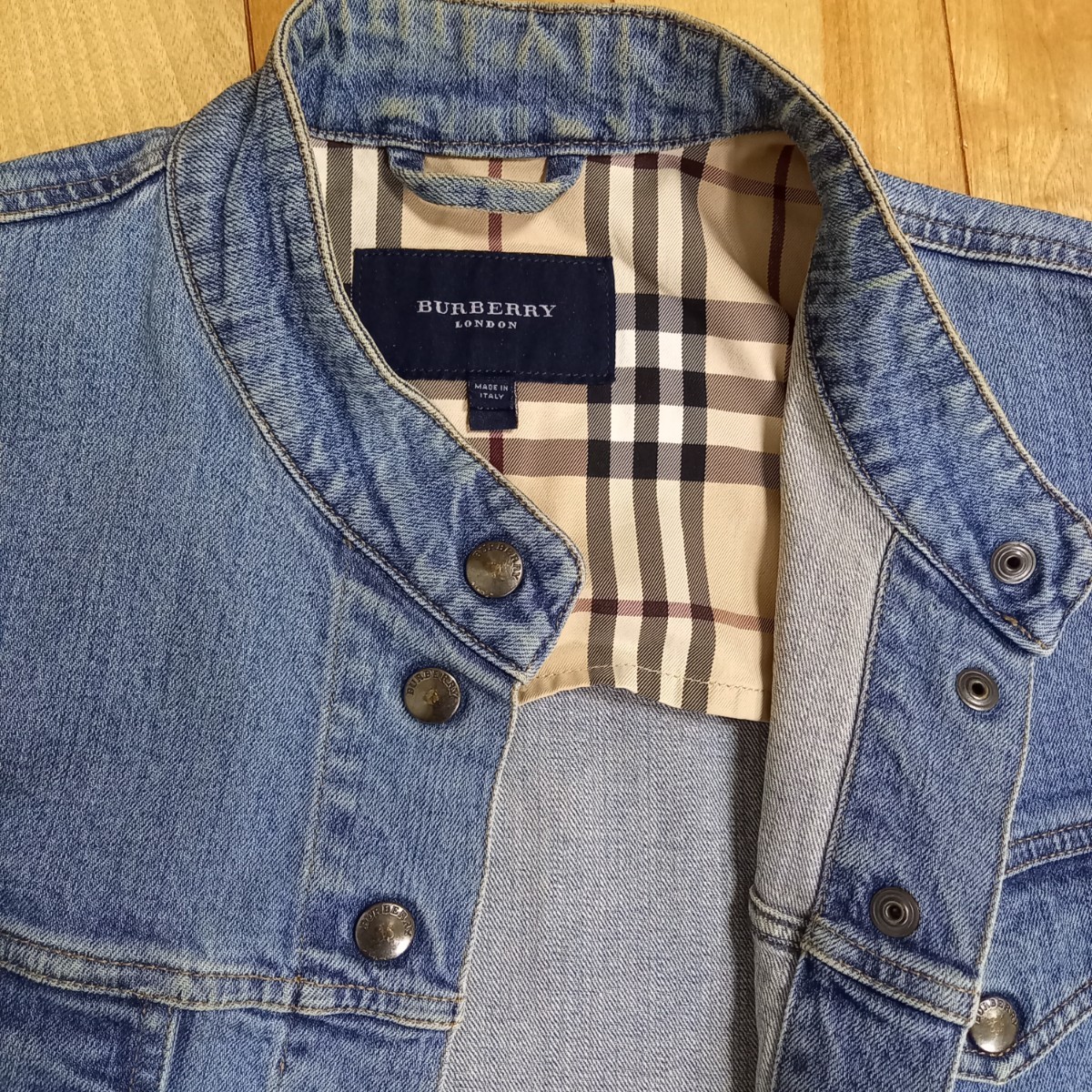 h29. BURBERRY Gジャン デニムスカート 上下セット サイズ38-