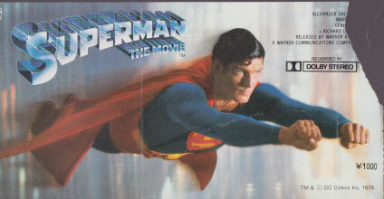 # free shipping # movie half ticket # Superman #(...../ breaking have )