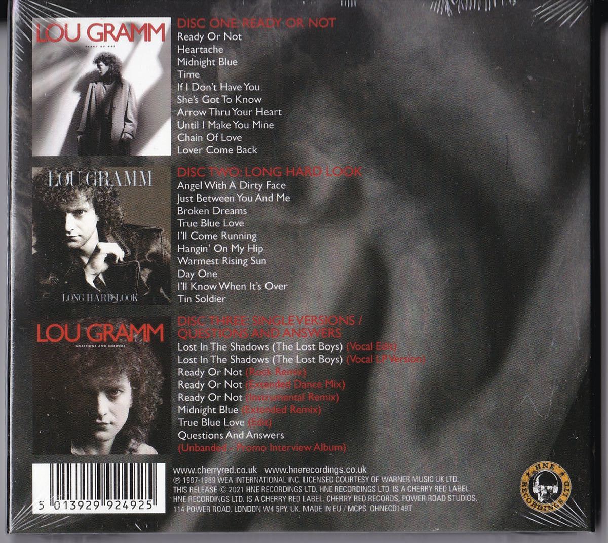 Paypayフリマ Lou Gramm 3cd Questions And Answers The Atlantic Anthology 1987 19 Foreigner ルー グラム フォリナー