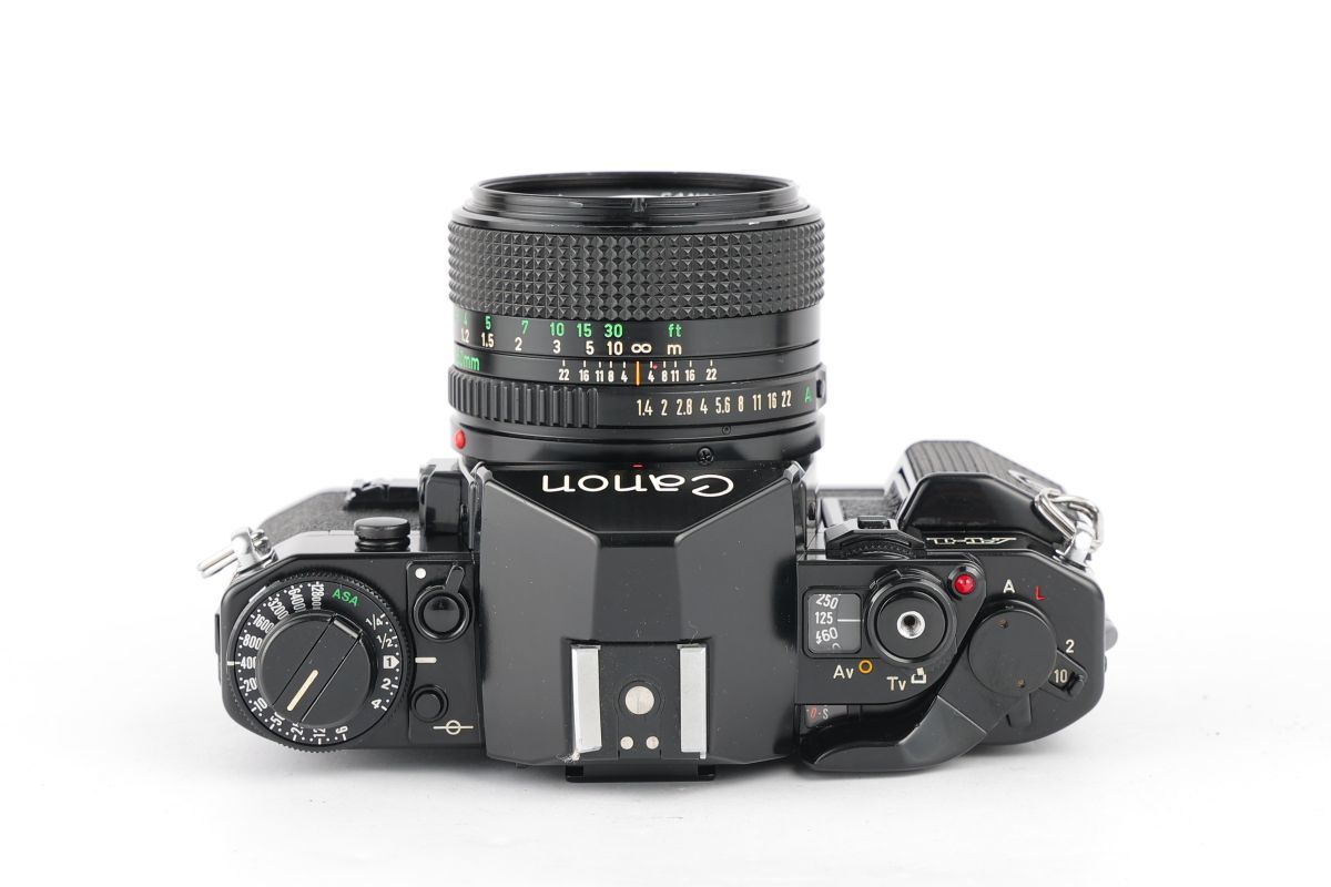 06200cmrk Canon A-1 + New FD 50mm F1.4 MF一眼レフ フイルムカメラ 標準レンズ FDマウント_画像5
