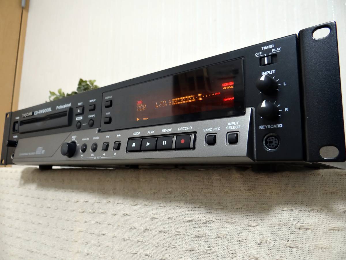 美品】TASCAM タスカム CD-RW900SL 業務用CDレコーダー リモコン、取説