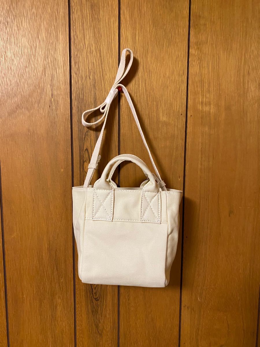 アクネストゥディオズ (ACNE STUDIOS) スモール キャンバス ショッパー トート ショルダー バッグ ベージュ【新品】