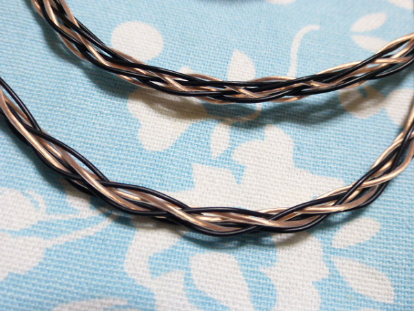 T1 2nd 3rd MDR-Z7 MOGAMI 2799 八芯 ブレイド編み込み 4 4mm5極 黒 +
