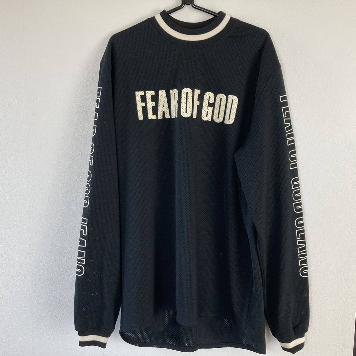 BTS ジョングク着用 フィアオブゴッド モトクロス メッシュ ロンT