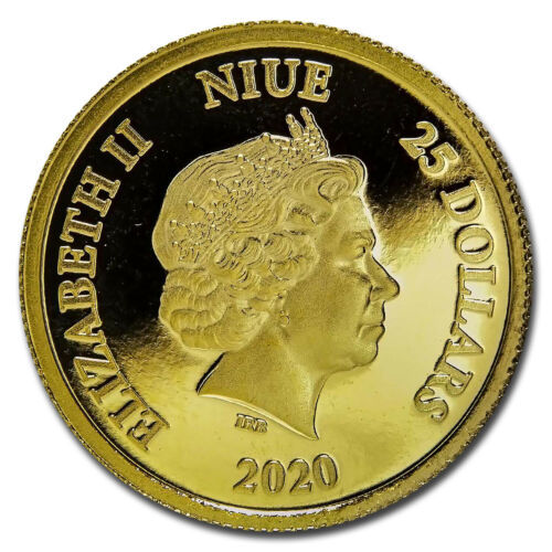 超 ニウエ コイン 2020年 1/4オンス プルーフ金貨25ドル シンデレラ70 