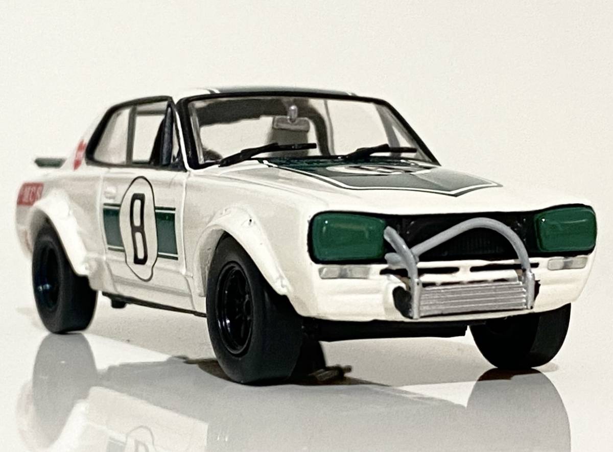 Kyosho 1/43 1971 Nissan Skyline 2000GT-R Hakosuka #8 KPGC10 ◆ Masahiro Hasemi◆ 京商 日産 スカイライン GT-R ハコスカの画像1