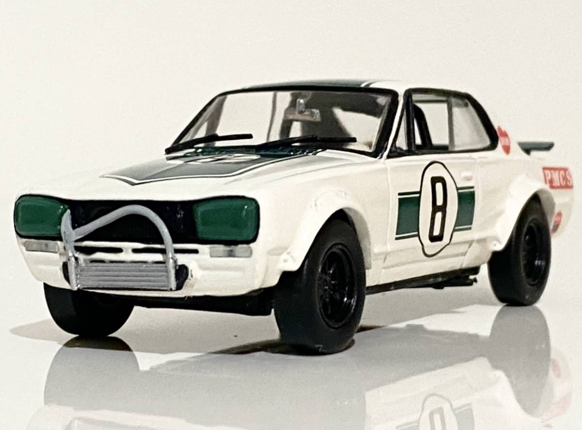 Kyosho 1/43 1971 Nissan Skyline 2000GT-R Hakosuka #8 KPGC10 ◆ Masahiro Hasemi◆ 京商 日産 スカイライン GT-R ハコスカの画像2