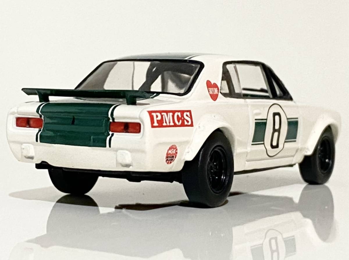 Kyosho 1/43 1971 Nissan Skyline 2000GT-R Hakosuka #8 KPGC10 ◆ Masahiro Hasemi◆ 京商 日産 スカイライン GT-R ハコスカ_画像4