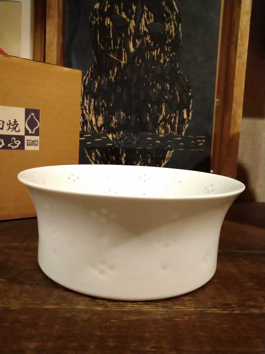 有田焼　白磁　陶器　盛り皿　白山　白山陶器　器　和食器　透かし_画像2