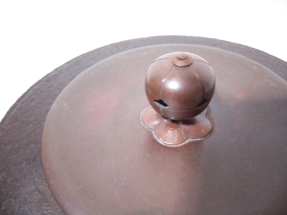 ☆【一美堂】☆茶道具☆人間国宝 高橋敬典作☆『筒釜』☆茶釜☆共箱付