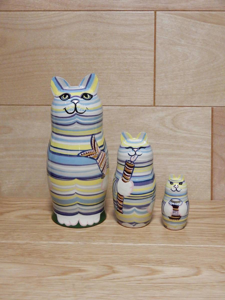 * Russia miscellaneous goods matoryo- deer ~ modern ..sima pattern. cat 3 piece 