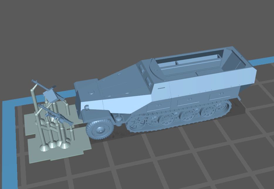 1/144 (3D)レジンキット　未塗装　WWⅡ ドイツ軍 戦車　Sd.Kfz.251/1 D型　装甲兵員輸送車　ワールドタンク ミュージアム 【同梱可能】_画像1