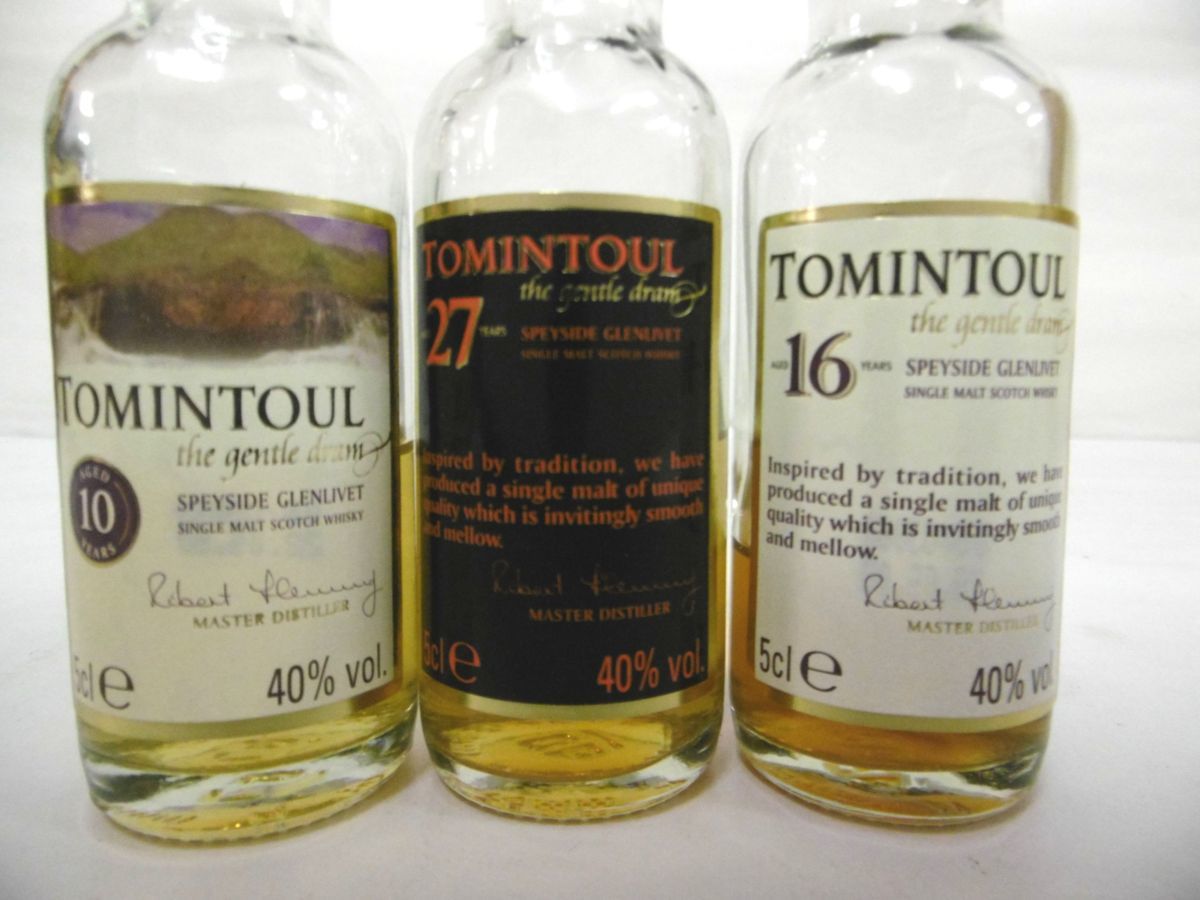 【古酒・未開栓】3本セット Yahoo!オークション - 古酒 未開栓 3本セット TOMINTOUL