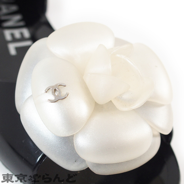 101563712☆シャネル CHANEL カメリア ストラップ ビーチ サンダル 靴