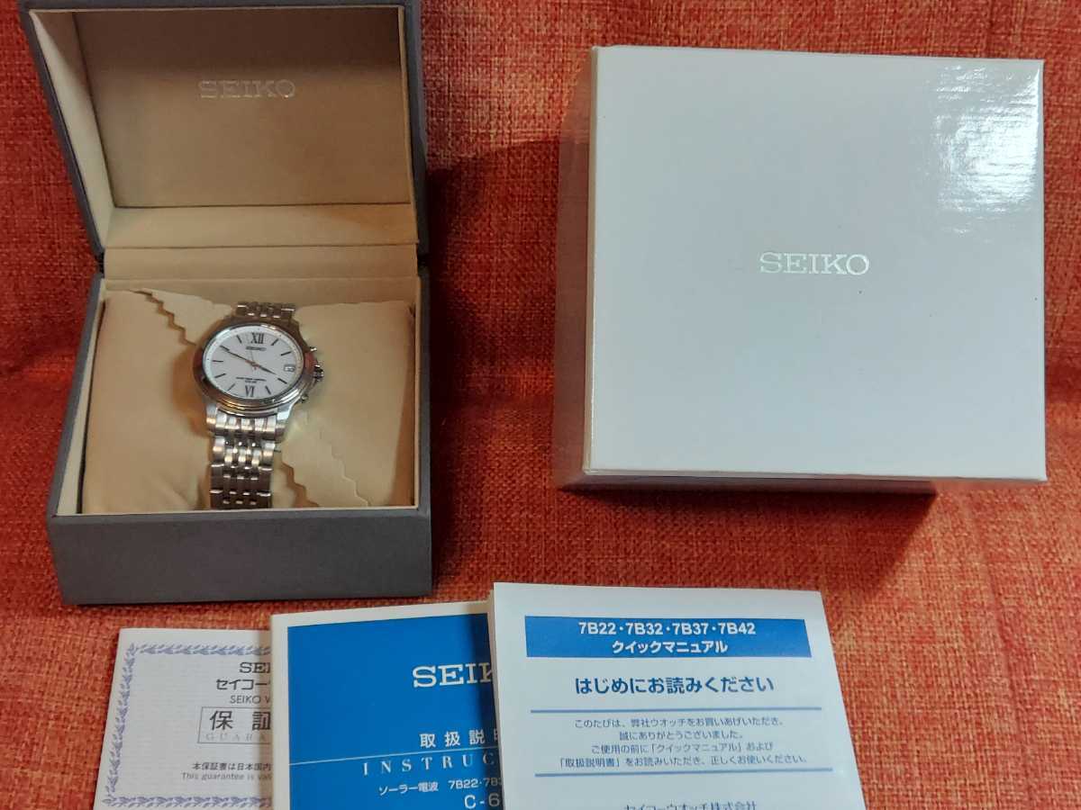 SEIKO DOLCE RADIO WAVE CONTROL SOLAR セイコー ドルチェ 7B22-0AR0 メンズ 腕時計 時計