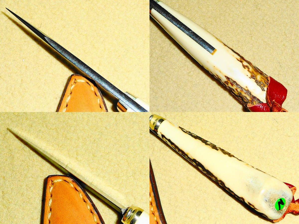 【SUNLINE】≪MST 別作宝刀 杉原渓童作 磯ナイフ スタッグ≫ i 未使用保管品!レア鹿角ハンドル!沖縄~北海道送料無料!_画像8