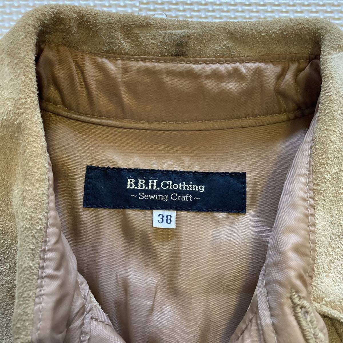 B.B.H. CLOTHING ビービーエイチ スエードレザー ウエスタンシャツ ジャケット 38_画像4