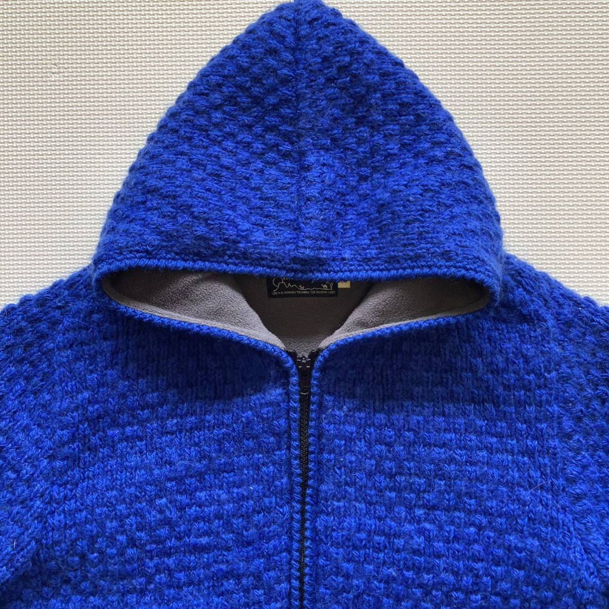 H.R.MARKET Hollywood Ranch Market wool knitted lining fleece hood jacket 2