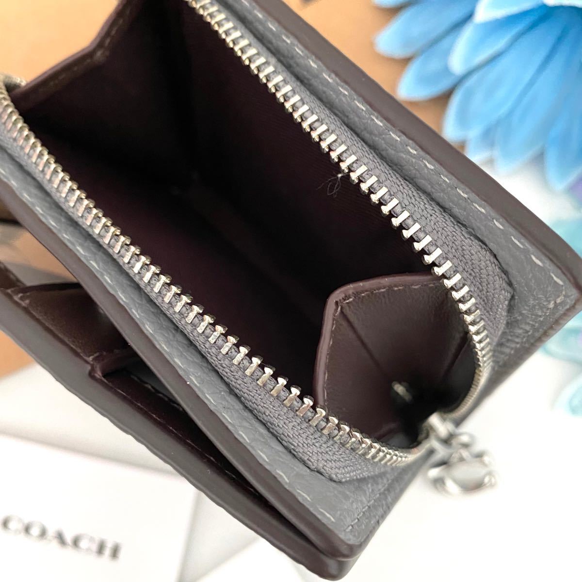 カードポケ╗ COACH レザー 折り財布の通販 by YURI's shop|コーチ