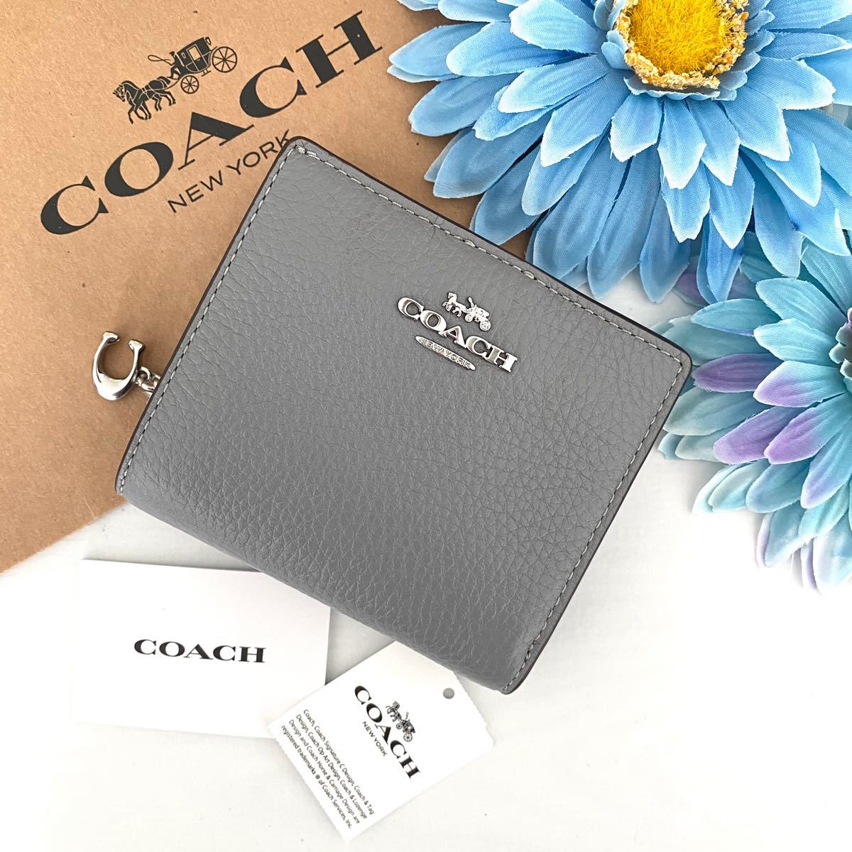 カードポケ╗ COACH レザー 折り財布の通販 by YURI's shop|コーチ