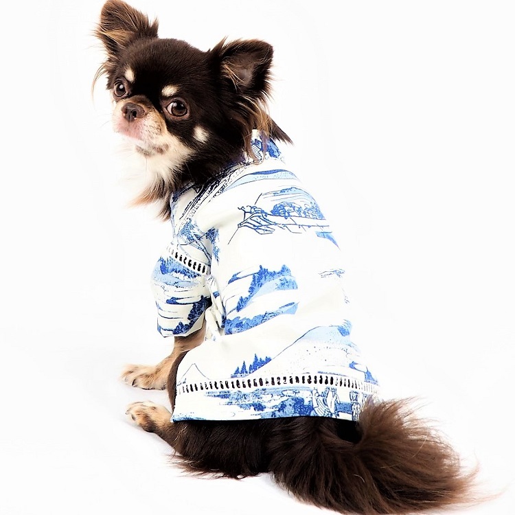 *[ outlet ] jinbei .... Japanese clothes P219 P220 P221 P222 P223 ultimate small dog papi- microminiature dog small size dog dog cat pet clothes dog clothes cat clothes peace pattern yukata 