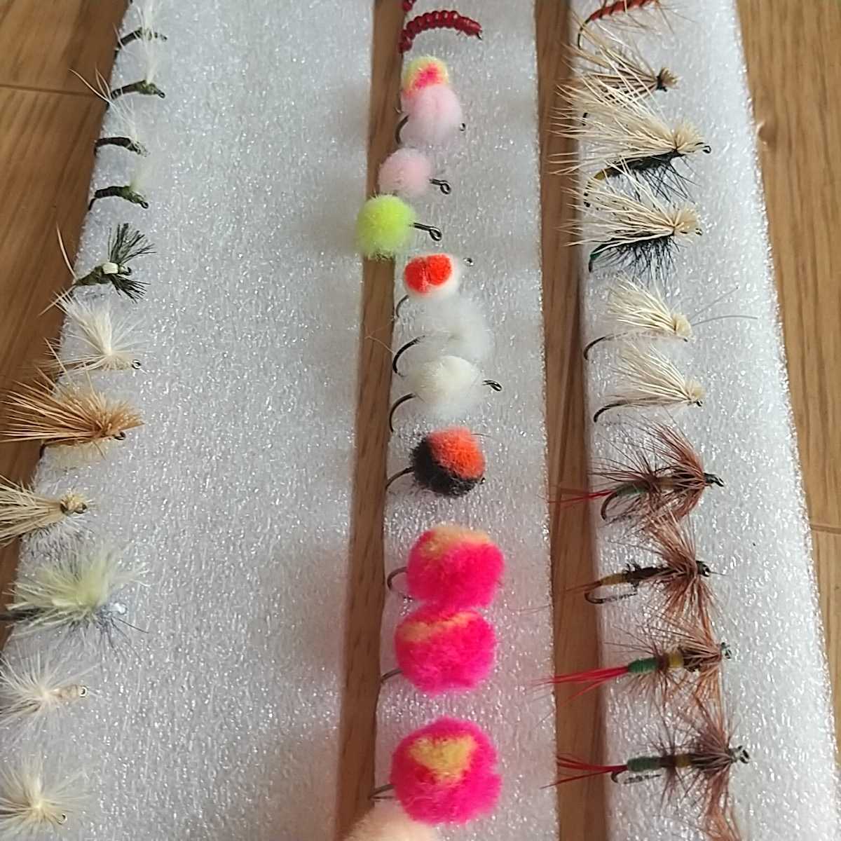 送料無料】渓流 管釣り対応 完成品フライ 大量約280本セット 管理