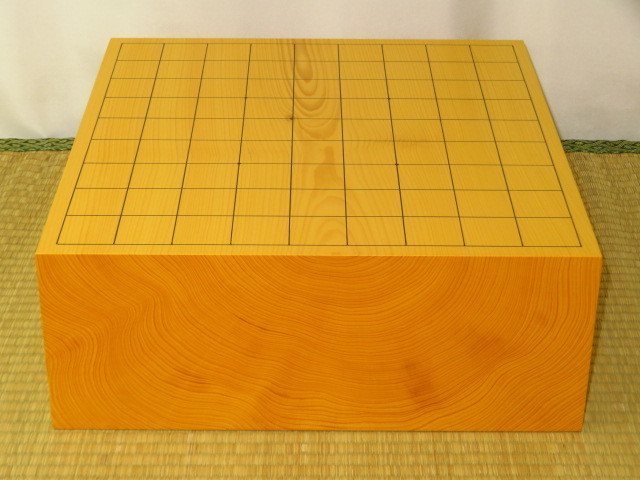 △希少/日本産本榧板目一枚物四寸二分卓上将棋盤△未使用品 www
