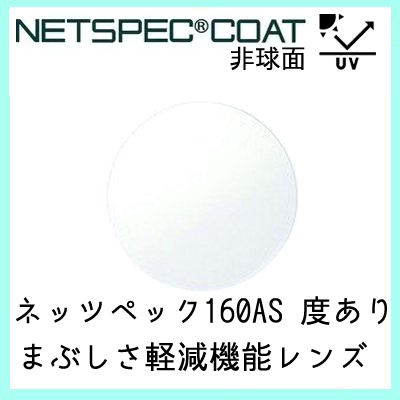 ネッツペック 160AS レンズ 単品販売 レンズ交換可能 度あり対応 レンズ イトー 非球面レンズ UVカット付（２枚）