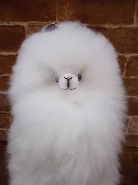  альпака мягкая игрушка белый белый baby альпака шерсть 100% натуральный цвет pe Roo производства 35cm