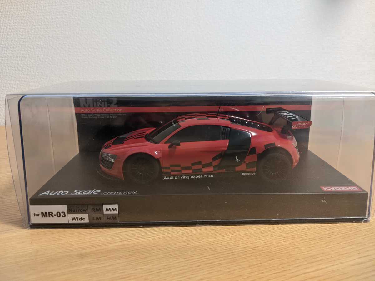 未開封　KYOSHO 京商 オートスケールコレクション　ミニッツ　ボディ　アウディ R8 LMS Driving Experience2010　MZP239SR