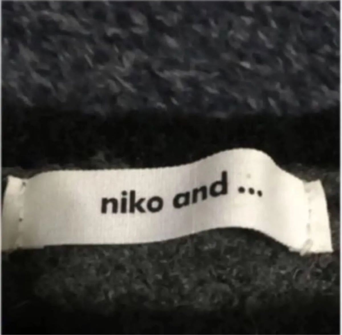 niko and… ニコアンド ニット パープル グレー フリーサイズ ドルマン