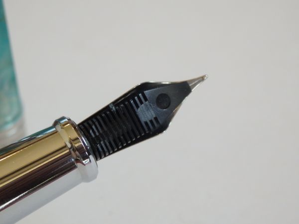 ◆【新品?未使用】【送料410円～】イタリア制　スティピュラ　アダージョ萬(wàn)年筆　シーグリーン　ペン先：F　Iridium point nib