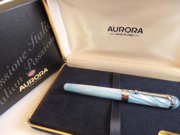 *[. writing brush degree ] Italy made Aurora Alpha a Zoo ro fountain pen pen .:14K585 solid Gold F