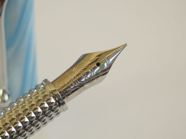 *[. writing brush degree ] Italy made Aurora Alpha a Zoo ro fountain pen pen .:14K585 solid Gold F