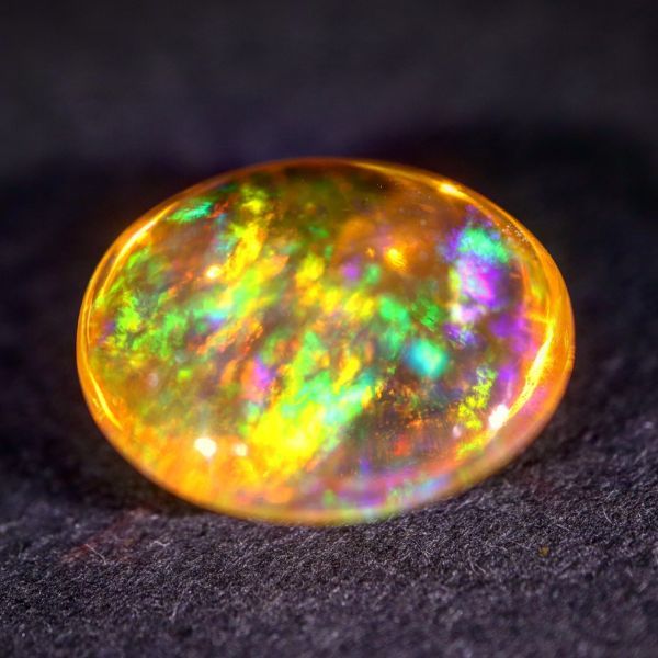 3ctUP↑遊色抜群!!3.310ct 天然ファイアオパール メキシコ産＜裸石 ルース ファイヤーオパール fire opal 宝石 jewelry natural＞_画像5