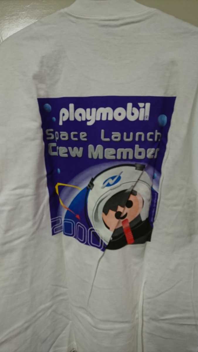 playmobil プレイモービル Tシャツ 「Space Lanch Crew Member 2000」 XLサイズ 未使用_画像2