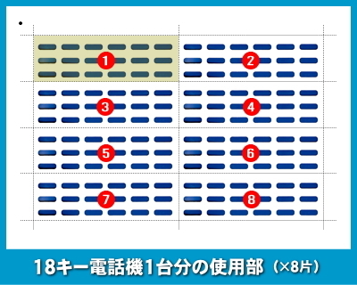 NTT αGX18TEL 2型用 ＬＫすっきりシート 520台分セット 【 LS-NT33-520 】_画像3