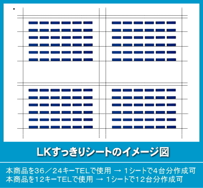 ナカヨ NYC-Si用 ＬＫすっきりシート 1000台分セット 【 LS-NY05-1000 】_画像2