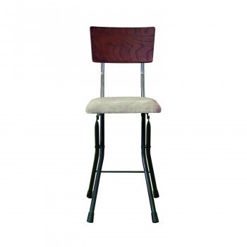 ルネセイコウ 日本製 折りたたみ椅子 フォールディング アッシュウッドチェア ダークブラウン/ブラック AWC-48 a-1344474(その