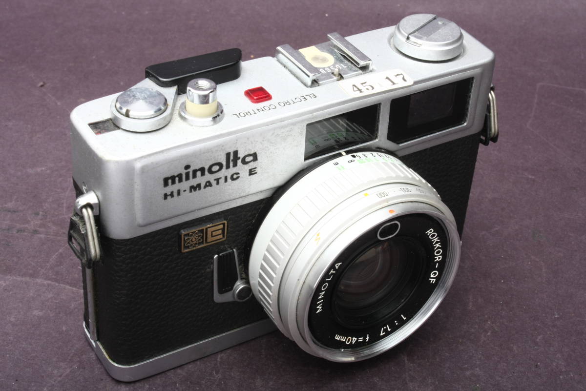 4517 minolta ミノルタ HI-MATIC E ハイマチックE ROKKOR-QF 40mm f1.7_画像10