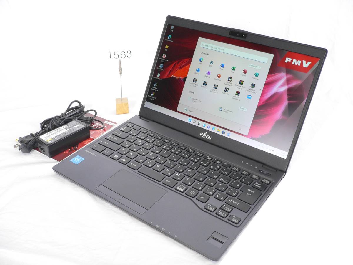 【ほぼ新品】超軽量799gスリム13.3FHD(1920×1080)富士通LIFEBOOK U937/P Cele3965U2.20GHz/SSD128G/MEM4G/Windows11Pro/Office2021Pro _2021年11月リリースWin11Pro正規版搭載