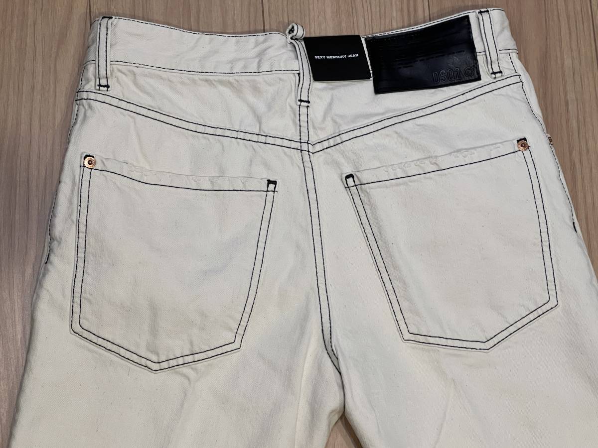 DSQUARED2 ディースクエアード SEXY MERCURY JEAN ホワイト DSQUARED2 ディースクエアード SEXY MERCURY JEAN ホワイト