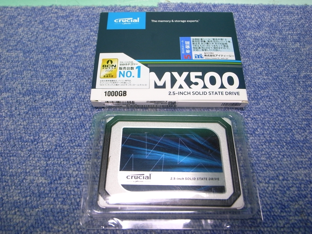 ★あ1-601 Crucial 2.5インチSSD MX500 1000GB/1TB_画像1