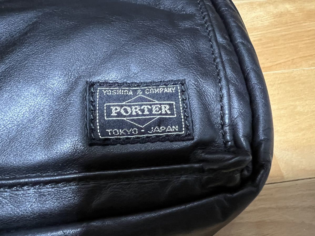 PORTER ポータータンカー 2way ブリーフケース 吉田カバン レザー 本革