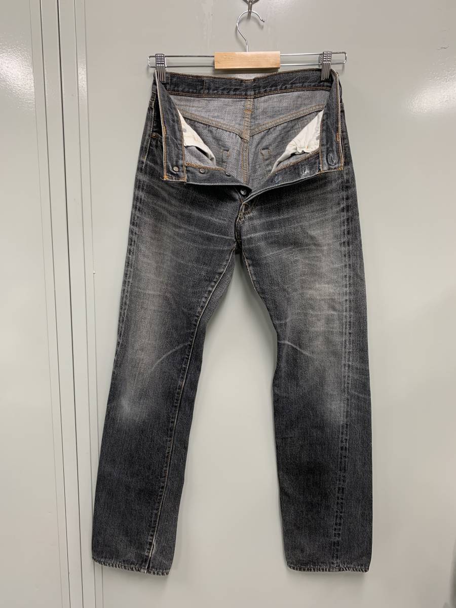 ドゥニーム W30 W29 相当 ブラックデニム 赤耳 チェーンステッチ ドゥニーム W30 W29 相当 ブラックデニム 赤耳 チェーンステッチ