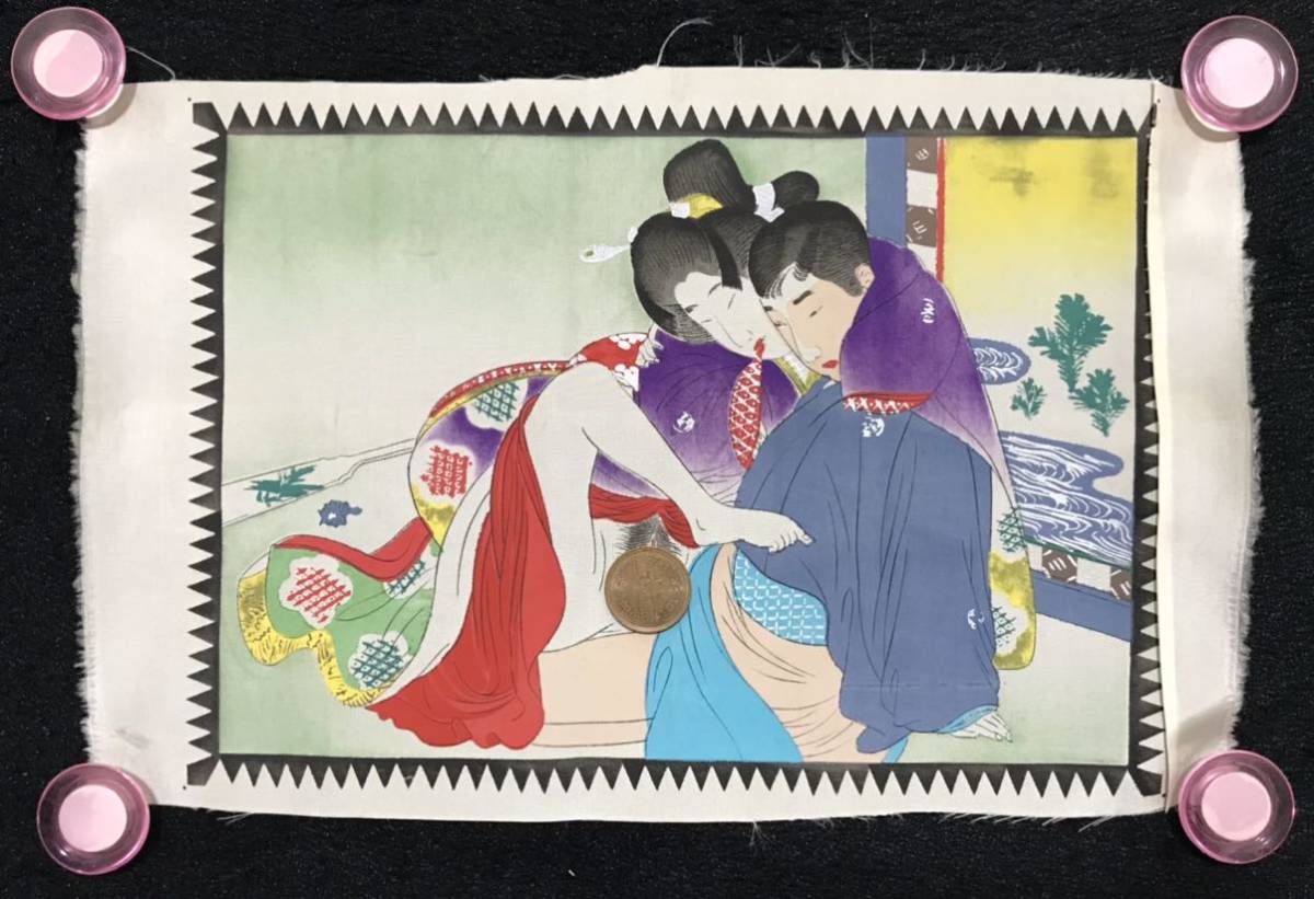 Yahoo!オークション - 2.春画 肉筆 絹本 浮世絵 美人図 錦絵 艶 Yahoo!オークション - 2.春画 肉筆 絹本 浮世絵 美人図 錦絵 艶