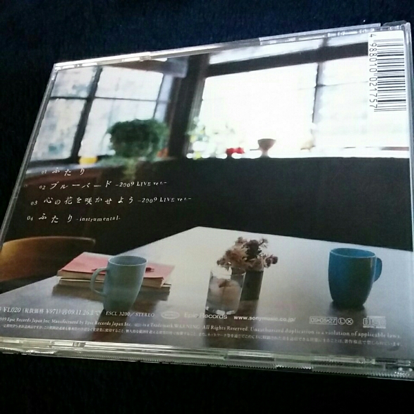 [CD]ふたり / いきものがかり　ブルーバード(2009LIVE ver.)心の花を咲かせよう(2009LIVE ver.)収録_画像2
