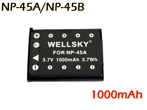 新品 NP-45 / NP-45A / NP-45B / NP-45S / LI-42B / LI-40B / D-LI63 / EN-EL10 / NP-80 互換バッテリー_純正品と同じよう使用可能