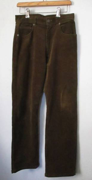 * men's a.v.v homme Homme winter corduroy casual pants Brown tea 79