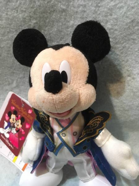 東京ディズニーシー　バレンタイン・ナイト2016　ミッキーマウス　ぬいぐるみバッジ　新品_画像2